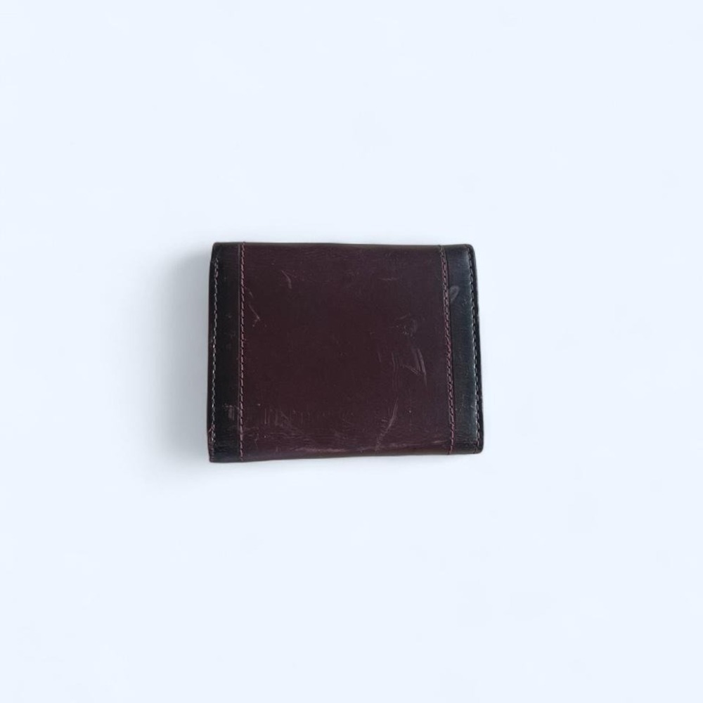burgundy leather bifold cardholder wallet by Croft & Barrow